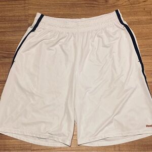 Reebok Men's White Shorts with Black Accents